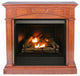 Duluth Forge Dual Fuel Ventless Gas Fireplace-32,000 BTU-Remote-Heritage Cherry