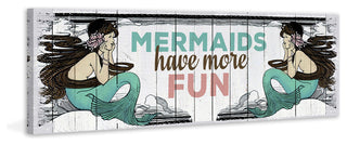 "Mermaid Fun" Painting Print on Wrapped Canvas