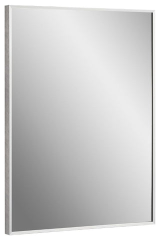 Vera Modern Chrome 24"Wx32"H Rectangular Mirror