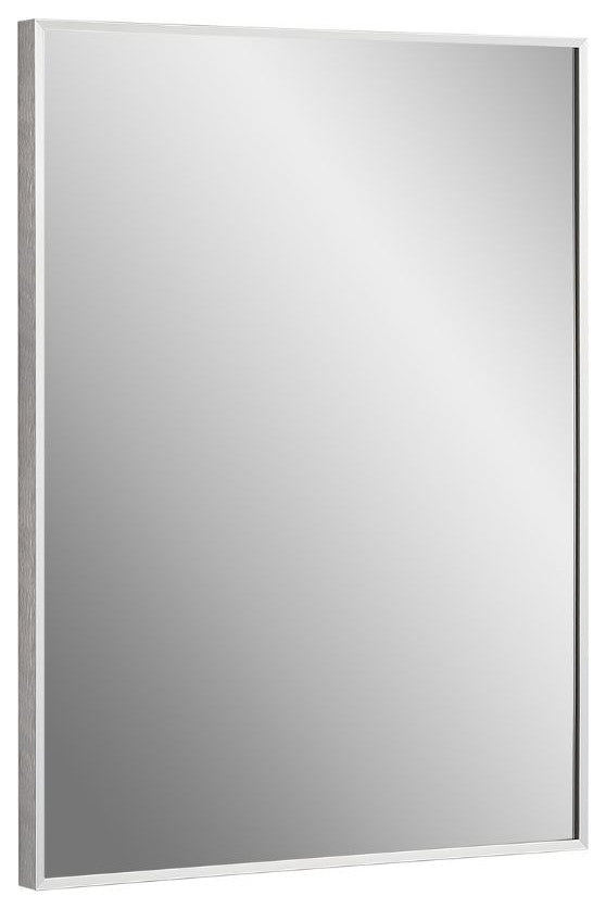 Vera Modern Chrome 24"Wx32"H Rectangular Mirror