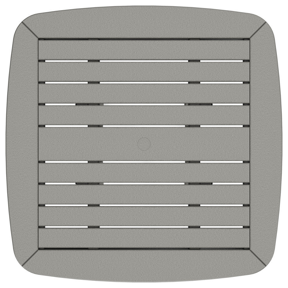 Polywood Nautical 37" Counter Table, Slate Gray