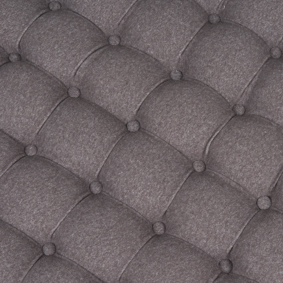 Safavieh Charlene Tufted Ottoman, Gray