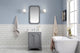 24" Wide Cashmere Gray Single Sink Quartz Carrara Bathroom Vanity