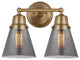 Innovations 623-2W-BB-G63 Cone 2 Light 15" Bath Vanity Light, Brushed Brass