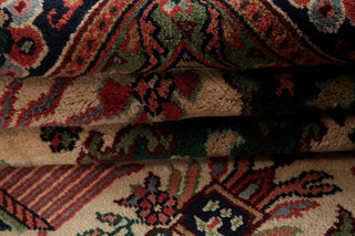 Indian Art&Craft Traditional Oriental Hand-Knotted Area Rug, Beige, 9'11"X8'1"