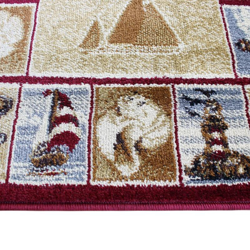 Inis Collection Nautical Area Rug, Beige, 2' X 3'