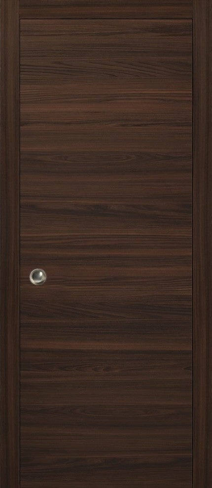 Sliding Pocket Door 28 x 80 & Hardware Frames | Planum 0010 Chocolate Ash