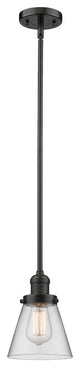 Small Cone 1-Light LED Pendant, Oil Rubbed Bronze, Glass: Clear