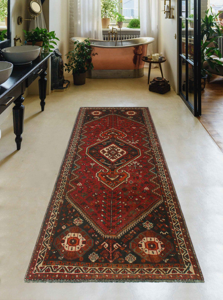 Fine Vintage Distressed Anderson Red Runner