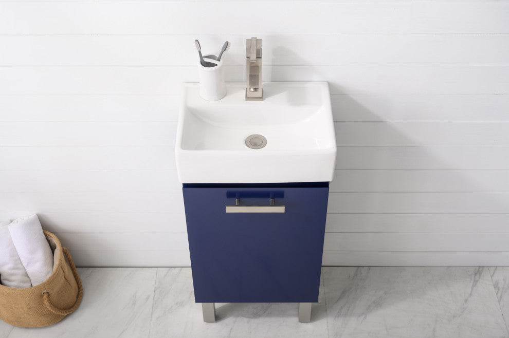 Stella Modern Blue 16.5" Single Sink Vanity
