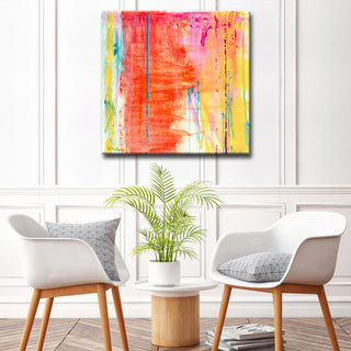 Translucent Color' Canvas by Leslie Owens, 16"x16"