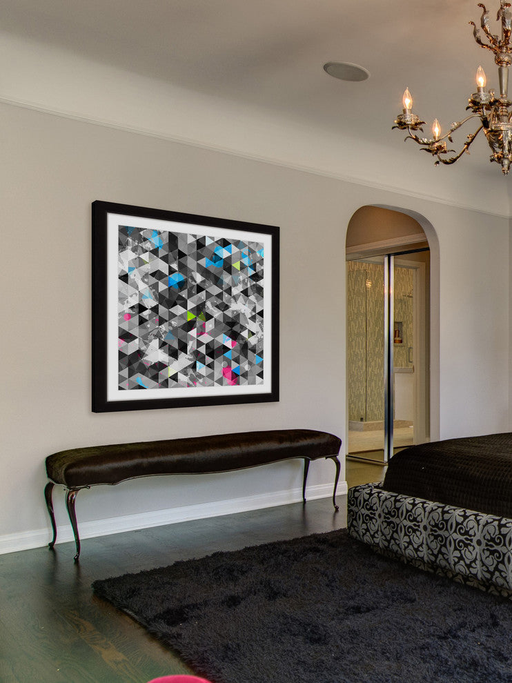 "In the Background" Framed Art Print