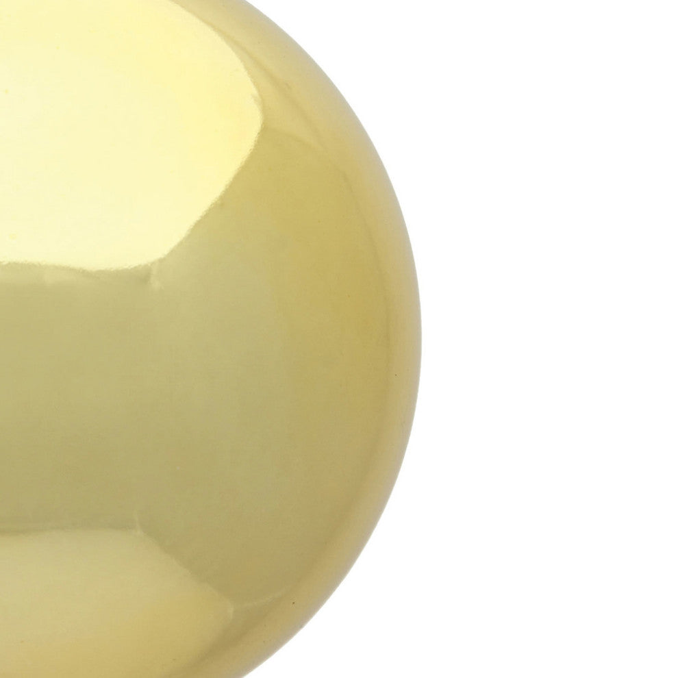 6" Gold Shiny Ball Uv Drilled 4/Bag