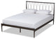 Nano Modern And Contemporary Black Finished Metal Full Size Platform Bed