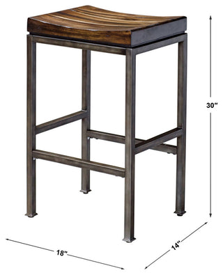 New Uttermost Beck Industrial Bar Stool