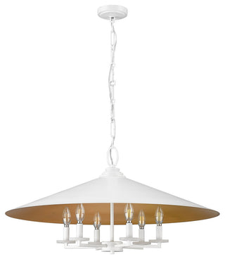 Rialto 6-Light Pendant, Matte White