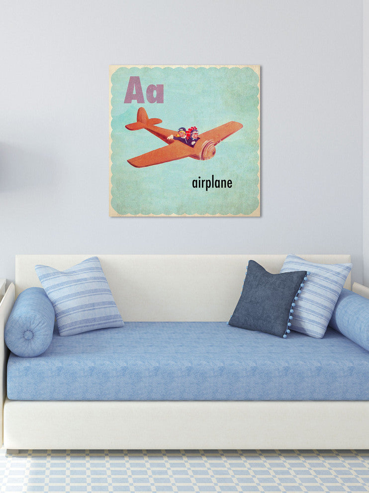 "Airplane" Painting Print on Canvas by Curtis