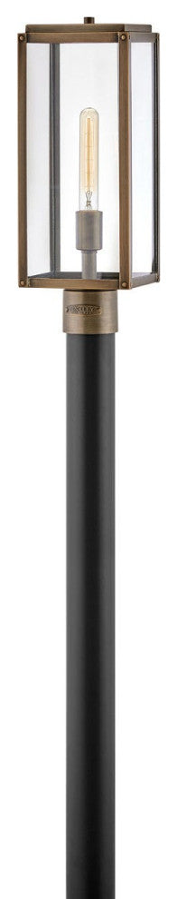 Hinkley Max Medium Post Top Or Pier Mount Lantern, Burnished Bronze