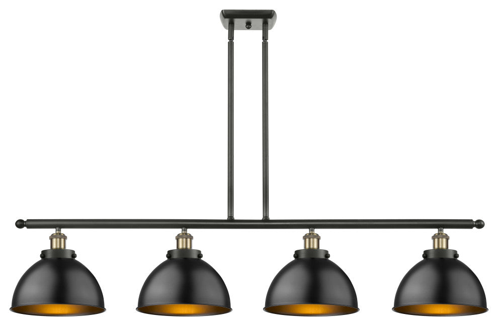 Ballston Urban Island Light, Black Antique Brass