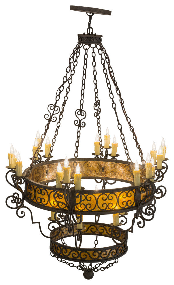 48W Isabo 24 LT Two Tier Chandelier