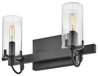 Hinkley Ryden Small Two Light Vanity, Black