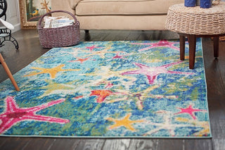 Unique Loom Navy Blue Seashore Positano 5'x8' Area Rug
