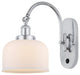 Bell Sconce, Polished Chrome, Matte White, Matte White