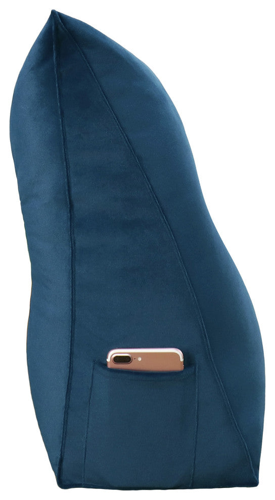 WOWMAX Bed Wedge Pillow Back Support Cushion Dorm Hostel Bed Headboard Pillow, 71x20x8