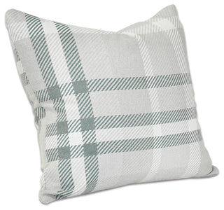 18"x18" Pacifica Accent Throw Pillow by Astella, Tartan Jade