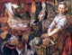Joachim Beuckelaer Kitchen Interior, 21"x28" Gallery Wrapped Canvas Print