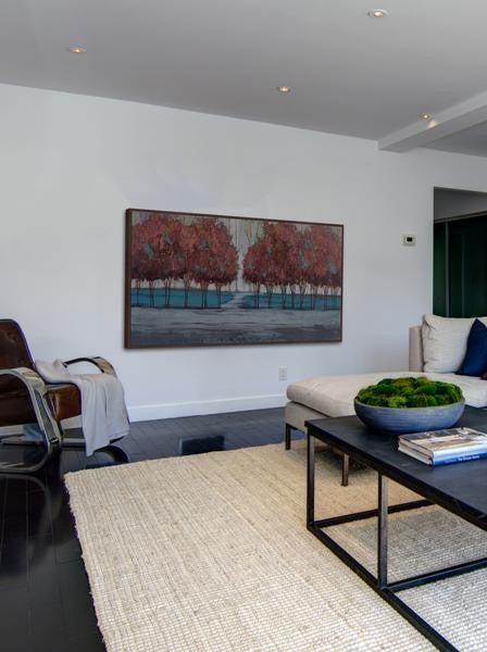 "Chestnut Branches II" Floater Framed Painting Print on Canvas, 24"x12"