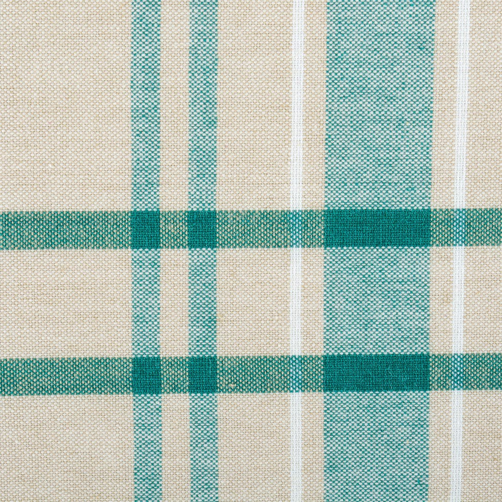 DII Teal French Stripe Tablecloth 60"x84"