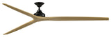 Fanimation Spitfire 96" Fan, Black Motor, Natural Blades