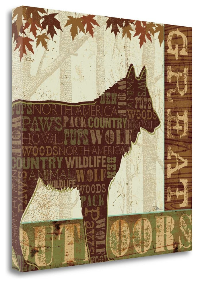"Woodland Words III" By Pela Studio, Giclee Print on Gallery Wrap Canvas