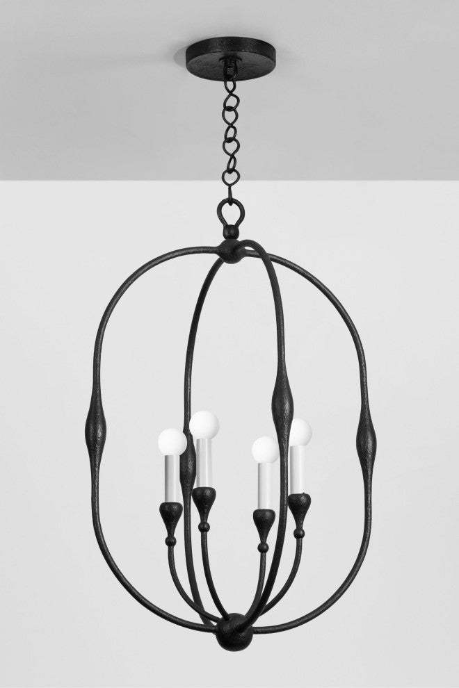 Baltic 20.25" Wide Aged Iron Outdoor Pendant