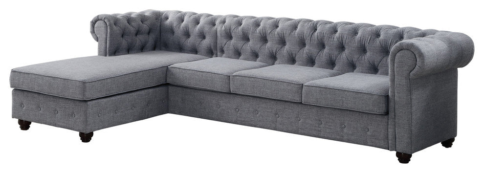 Gracia Sectional Sofa, Gray