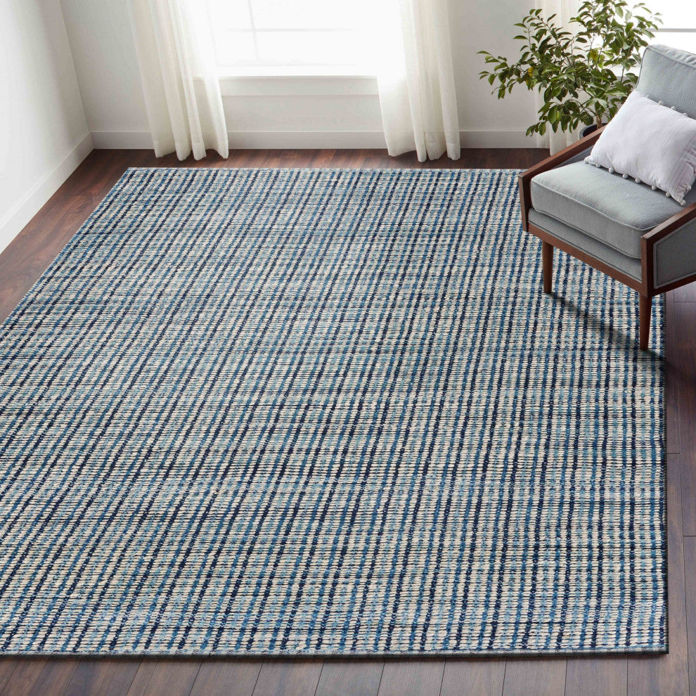 5' x 8' Classic Blue Jute Area Rug