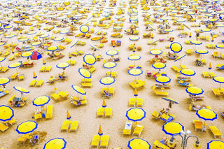 Yellow Umbrellas Print on Canvas, 114x76 cm