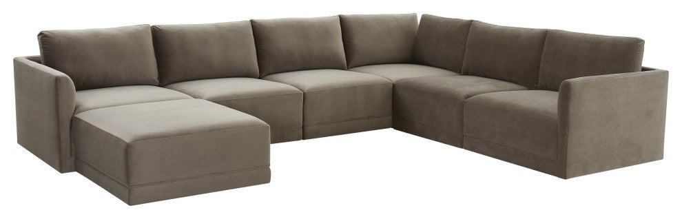 Willow Taupe Modular Large Chaise Sectional