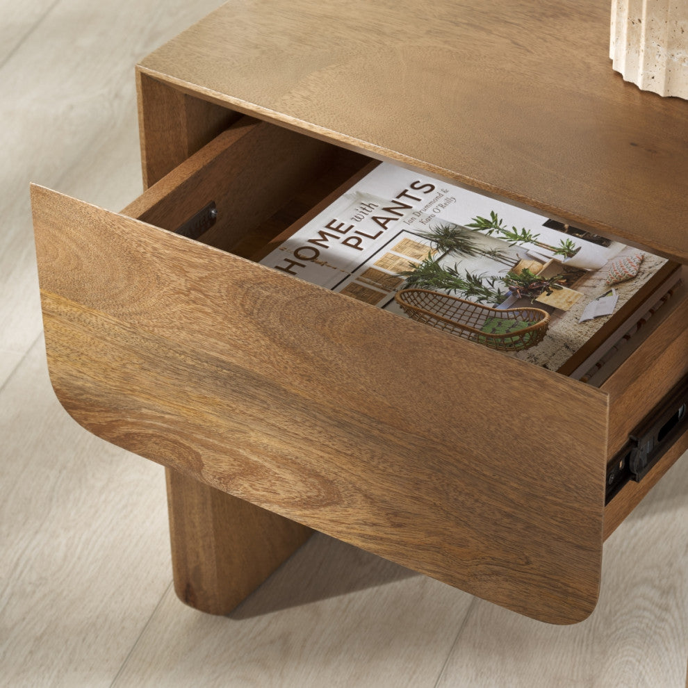 Safavieh Couture Grigorio 1 Drawer Nightstand, Brown