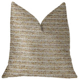 Willow Creek Beige and Ivory Luxury Throw Pillow, 16"x16"