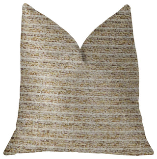 Willow Creek Beige and Ivory Luxury Throw Pillow, 16"x16"