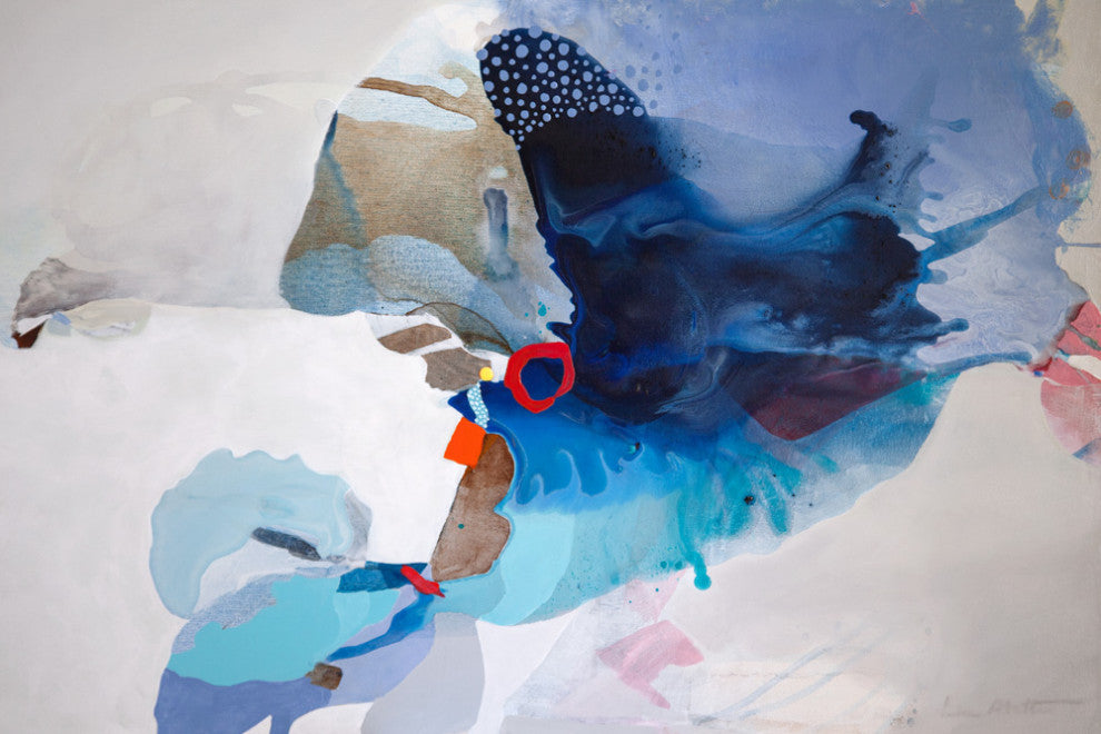 Ocean Tides - 72 x 48 by Lina Alattar