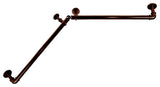 1" Blackout Corner Curtain Rod, Bronze, 28-48"