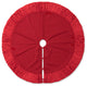 72"D Velvet Ruffled Christmas Tree Skirt