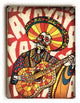 "Mariachi", Planked Wood Wall Decor By Ali Gulec, 14"x20"