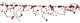 6' Red Faceted Bead Lighted Christmas Garland
