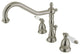Kingston Brass Widespread Bathroom Faucet With Brass Pop-Up, Brushed Nickel