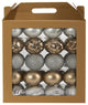 Holiday Shatterproof 40 Count Christmas Tree Ornament Box Set 80mm