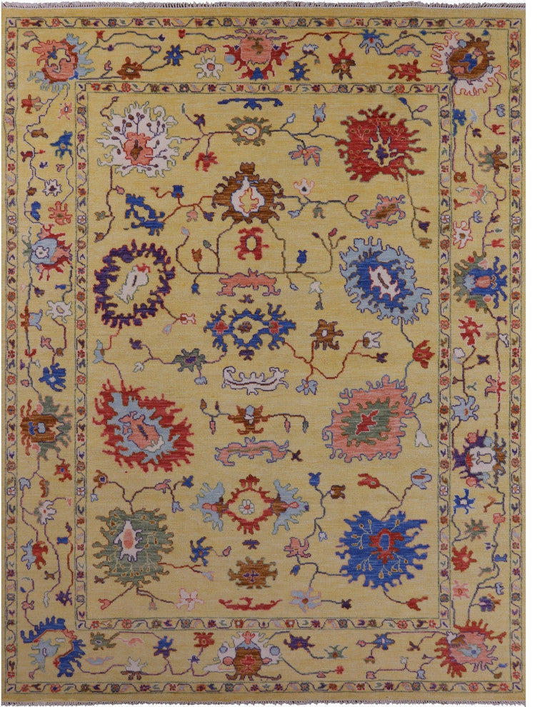 10' 3" X 14' 3" Turkish Oushak Hand-Knotted Wool Rug - Q13566